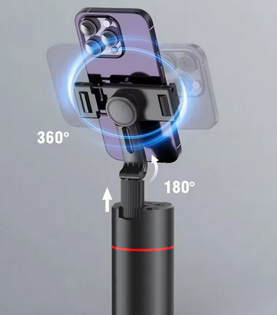 Stabilisateur téléphone, suivi visage par l'IA à 360° - P02